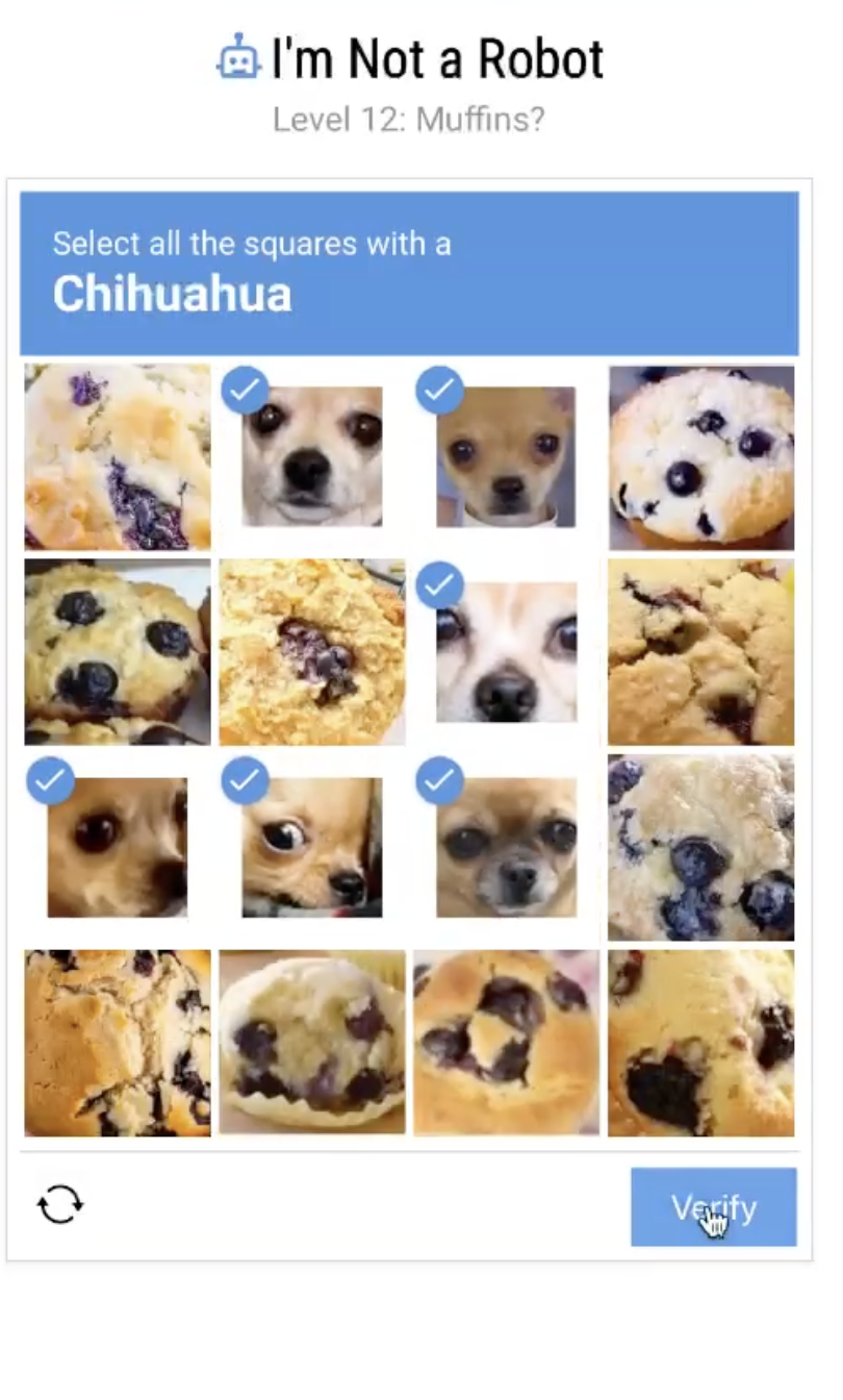 I'm Not a Robot Level 12: Muffins?
