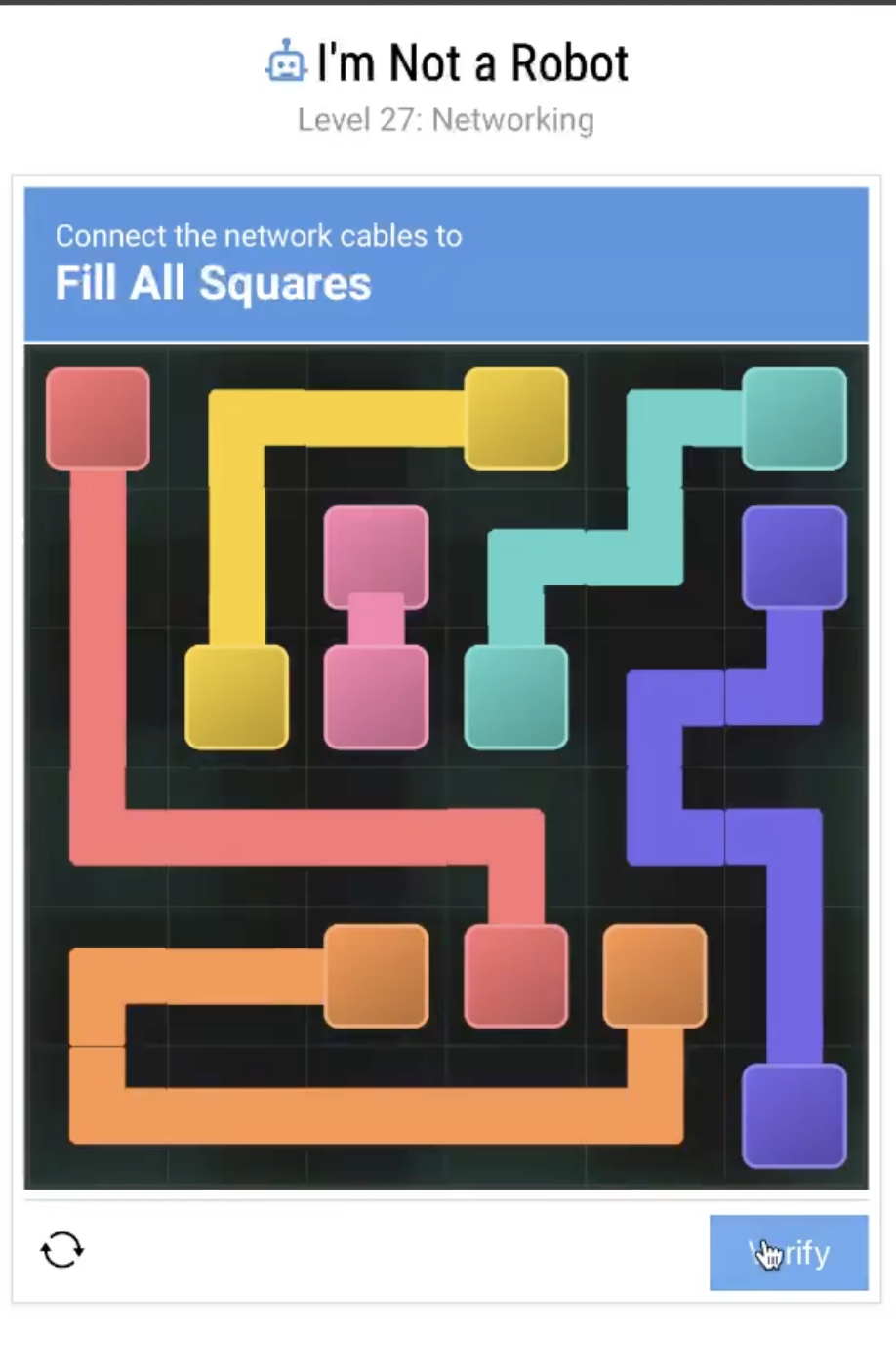 I'm Not a Robot Level 27: Networking
