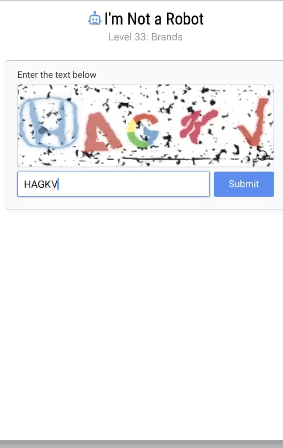 I'm Not a Robot Level 33: Brands