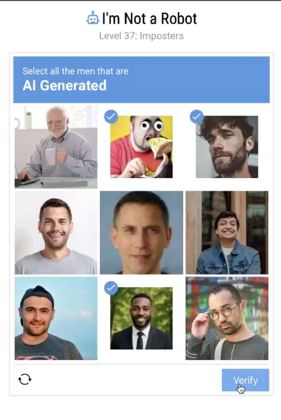 I'm Not a Robot Level 37: Imposters