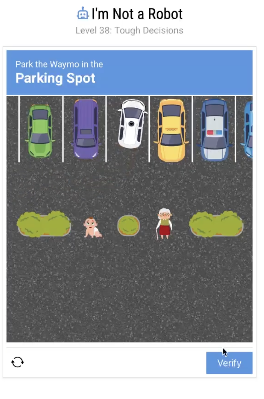 I'm Not a Robot Level 38: Tough Decisions