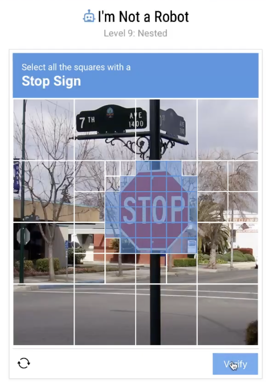 I'm Not a Robot Level 9: Nested